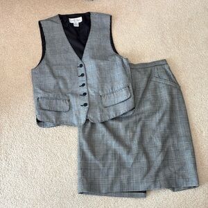 Vintage 90s Matching Vest and Skirt